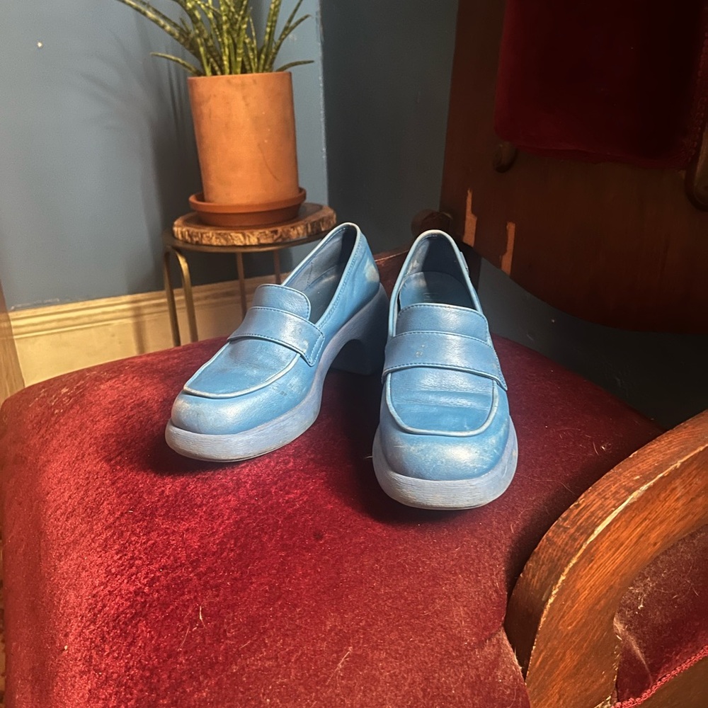Blue Thelma Camper Penny Loafer Sneakers